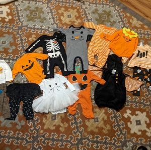 Baby Girl 3-6 Month Halloween Bundle! 13 Items!